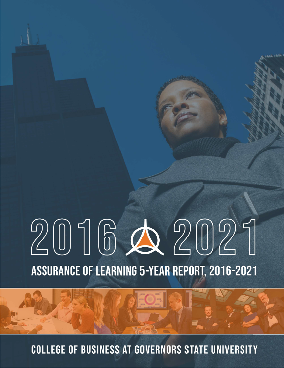 Assurance of Learning Report Cover 2016-2021